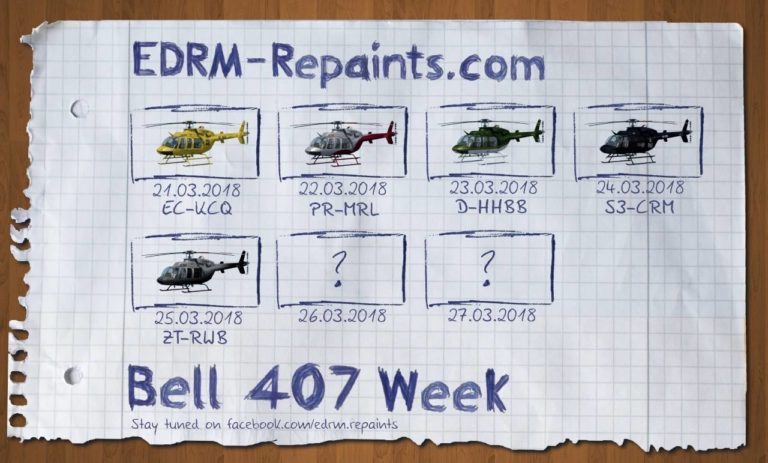 Bell 407 Week at EDRM-Repaints