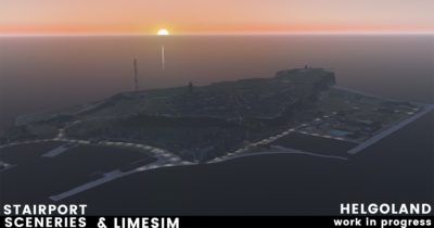 By Stairport Sceneries and Limesim: Aerosoft's Helgoland for X-Plane 11