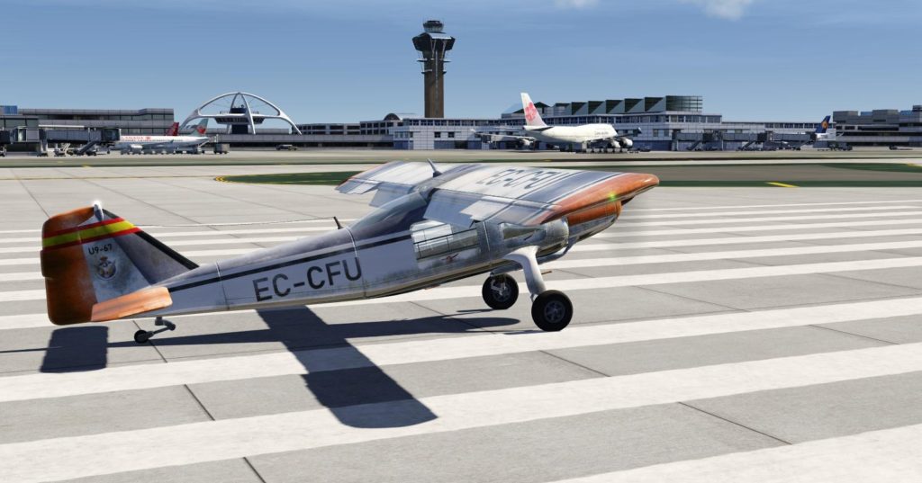 The exterior model of the Dornier Do 27 Freeware for Aerofly FS 2.